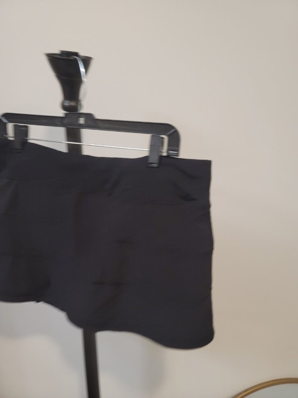 Lululemon Pace Rival Skirt Size 12 Black 4-way Stretch 13" Skort W8A84R - Picture 2 of 5